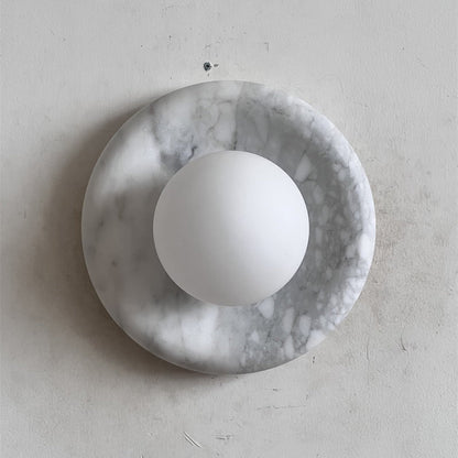 Solene White Marble Wall Sconce