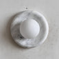 Solene White Marble Wall Sconce