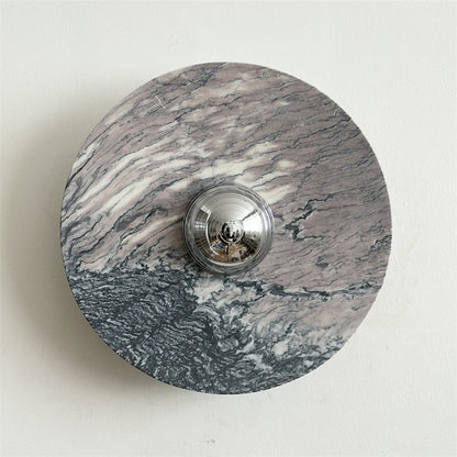 Isolde Round Marble Wall Sconce