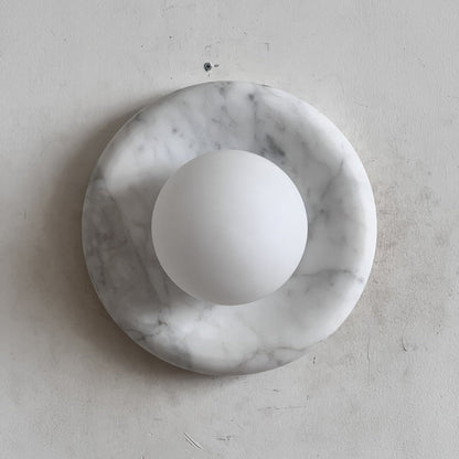 Solene White Marble Wall Sconce