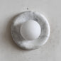 Solene White Marble Wall Sconce