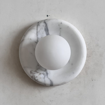 Solene White Marble Wall Sconce