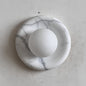 Solene White Marble Wall Sconce