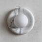 Solene White Marble Wall Sconce