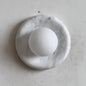 Solene White Marble Wall Sconce