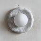 Solene White Marble Wall Sconce
