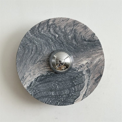 Isolde Round Marble Wall Sconce