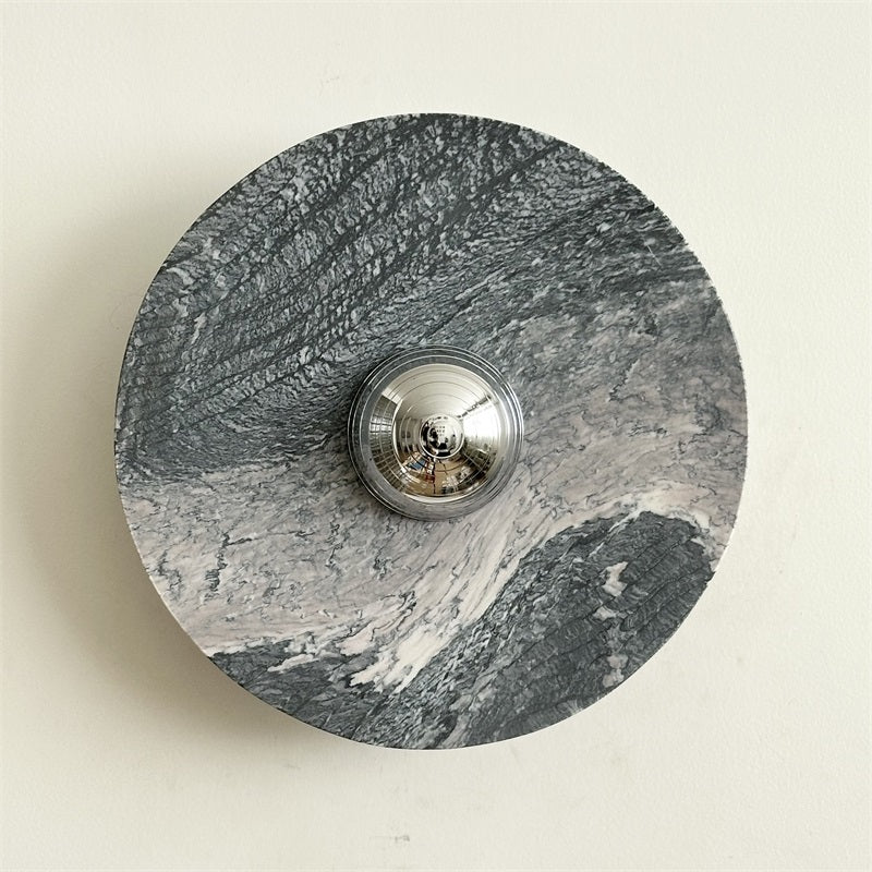 Isolde Round Marble Wall Sconce