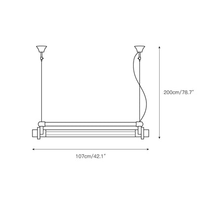 Keso Industrial Tube Pendant Light