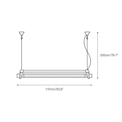 Keso Industrial Tube Pendant Light