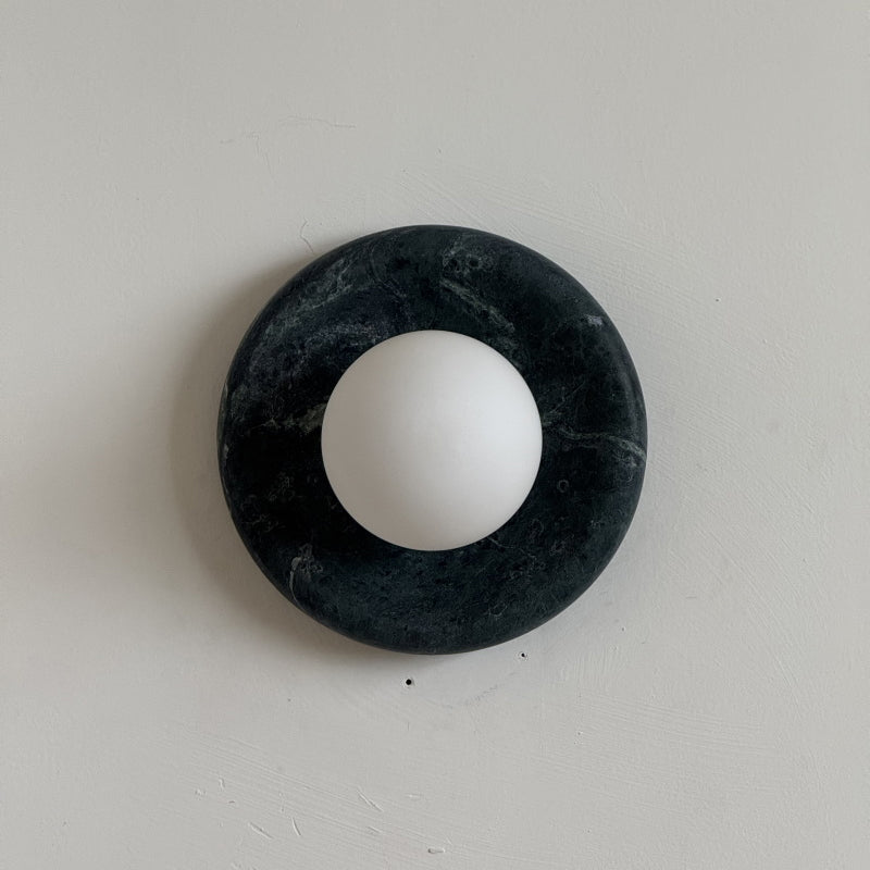 Solene Dark Green Marble Wall Sconce