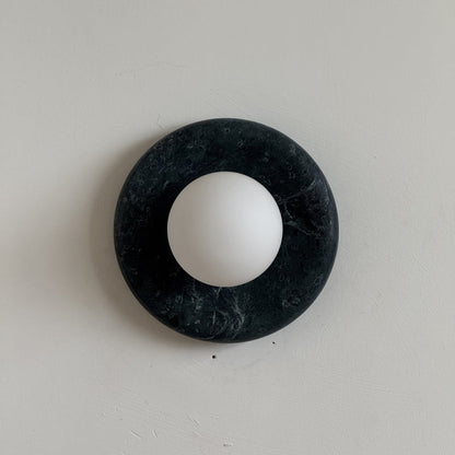 Solene Dark Green Marble Wall Sconce