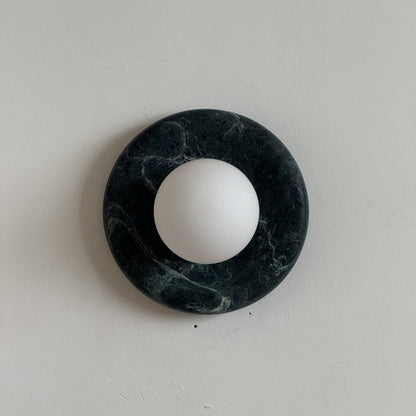 Solene Dark Green Marble Wall Sconce