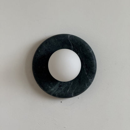 Solene Dark Green Marble Wall Sconce