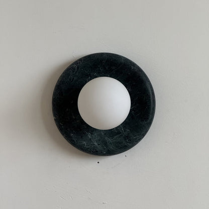 Solene Dark Green Marble Wall Sconce