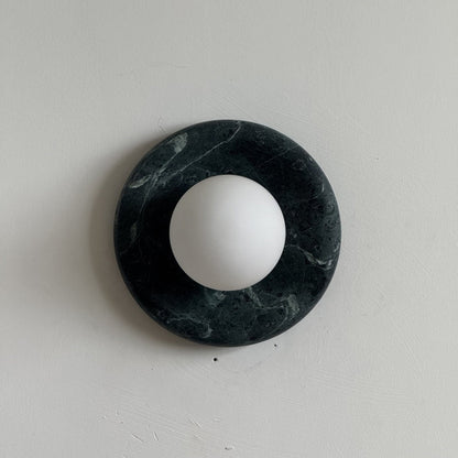 Solene Dark Green Marble Wall Sconce