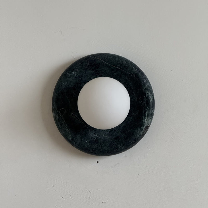 Solene Dark Green Marble Wall Sconce
