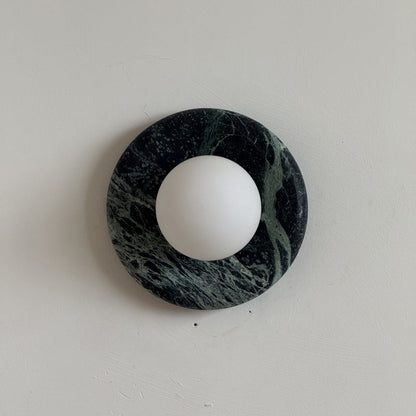 Solene Dark Green Marble Wall Sconce