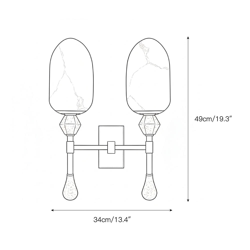 Tarleton Alabaster Wall Lamp