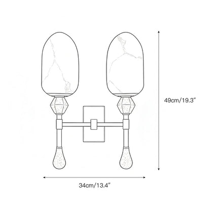 Tarleton Alabaster Wall Lamp