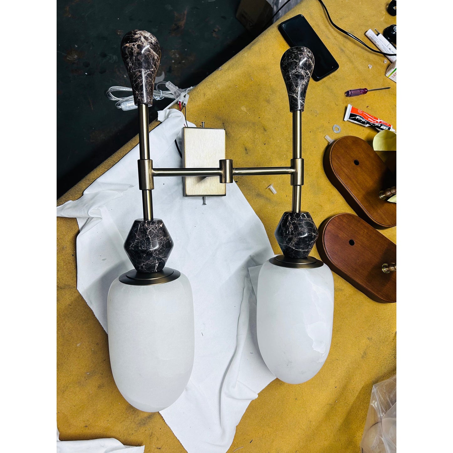 Tarleton Alabaster Wall Lamp