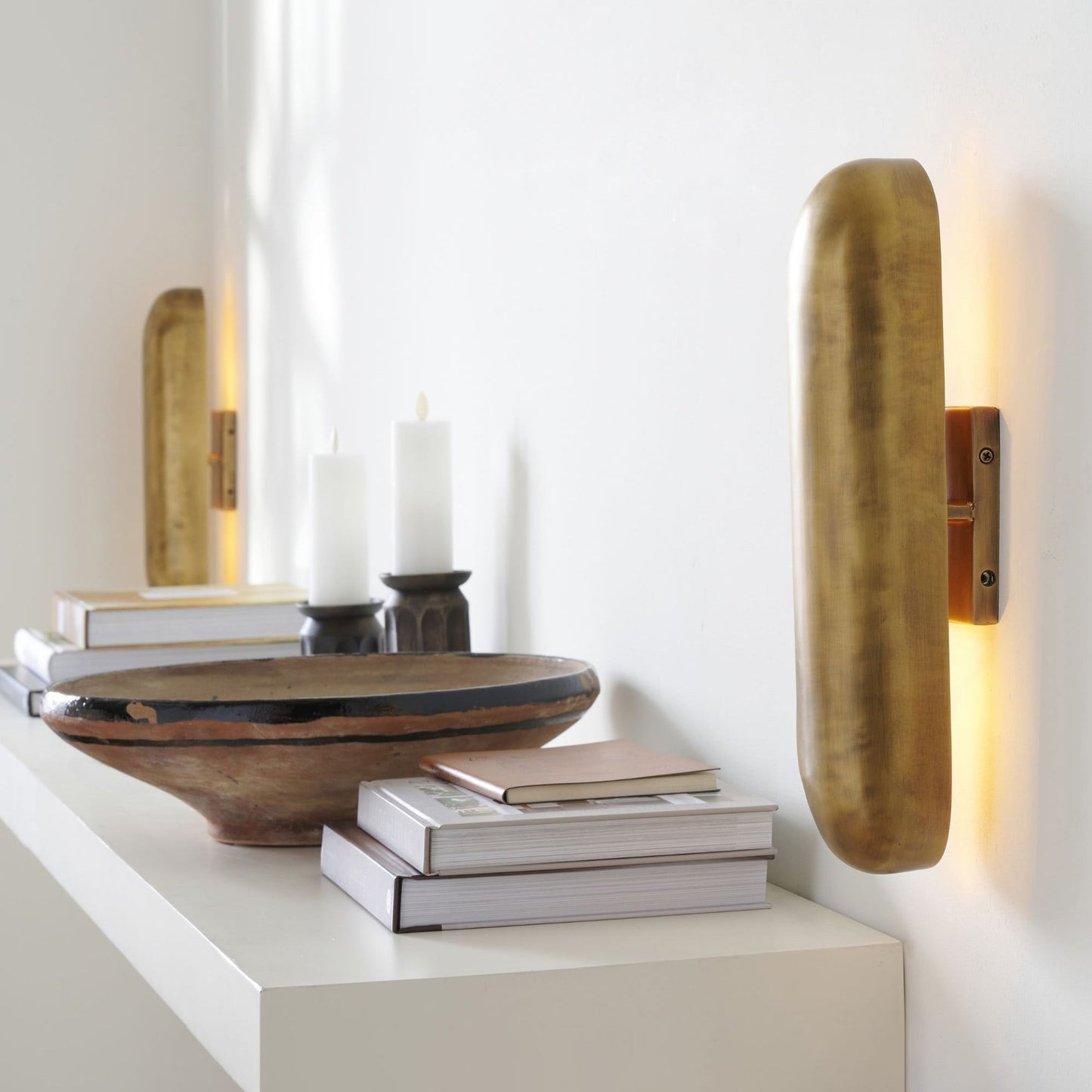 Cortona Brass Wall Lamp