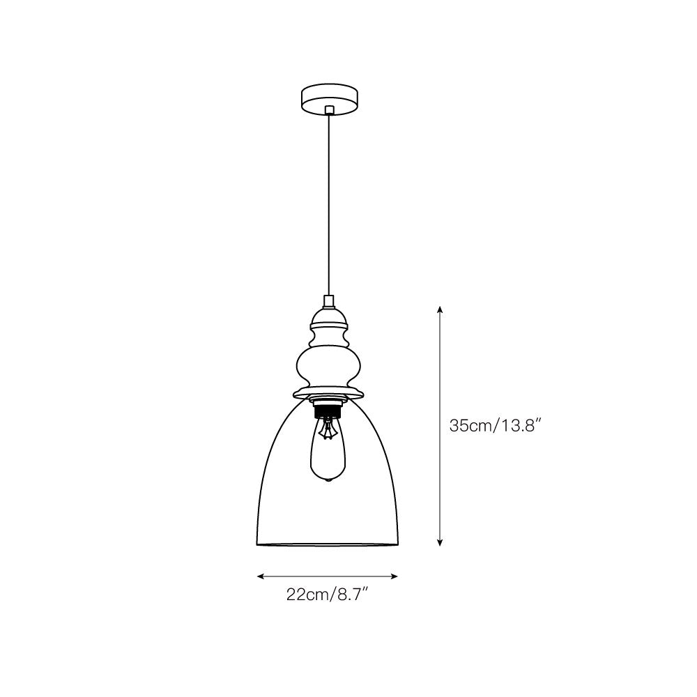 Kesa Glass Pendant Lamp