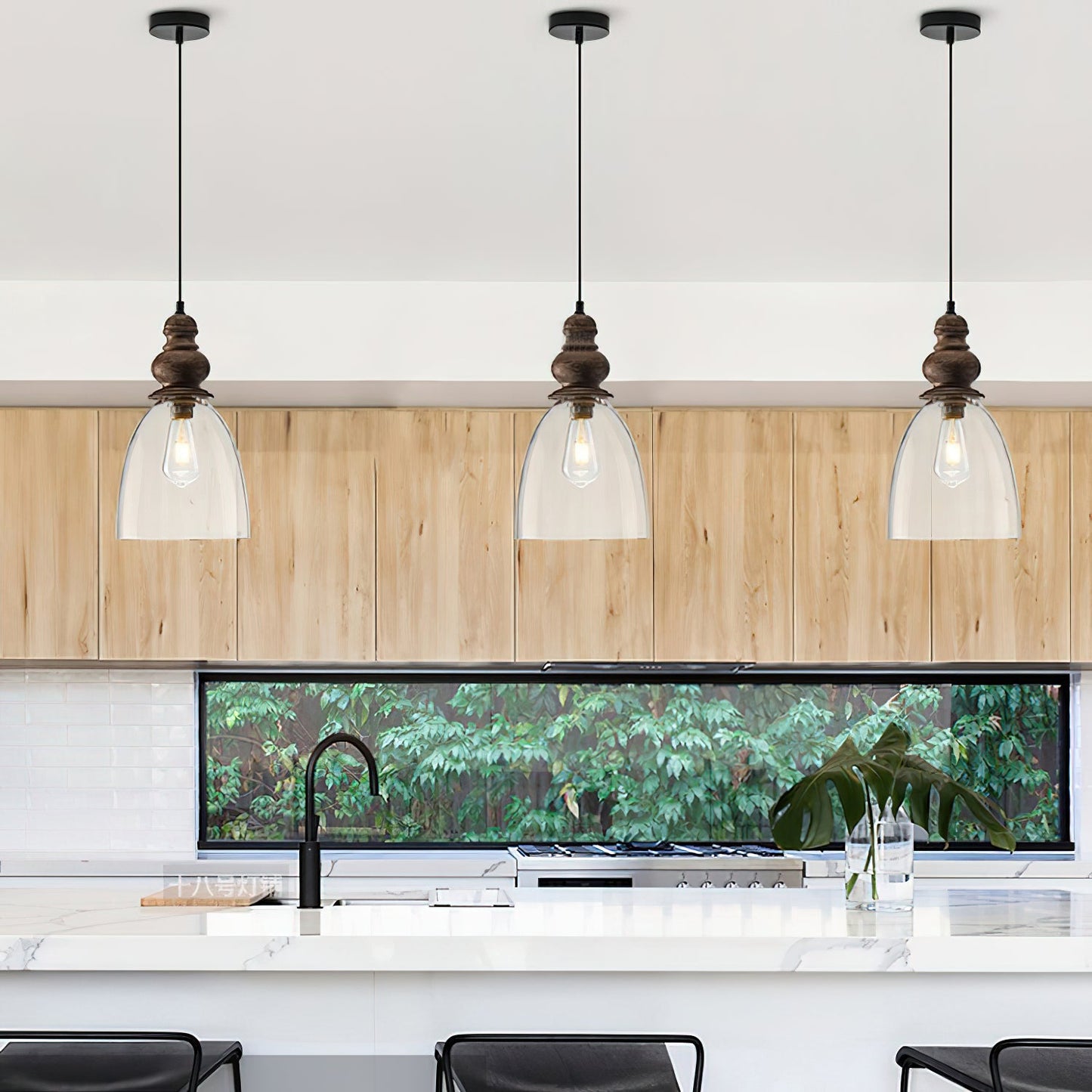 Kesa Glass Pendant Lamp