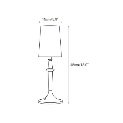 Tilia Black Table Lamp (Built-in Battery)