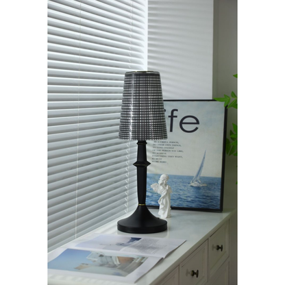 Tilia Black Table Lamp (Built-in Battery)