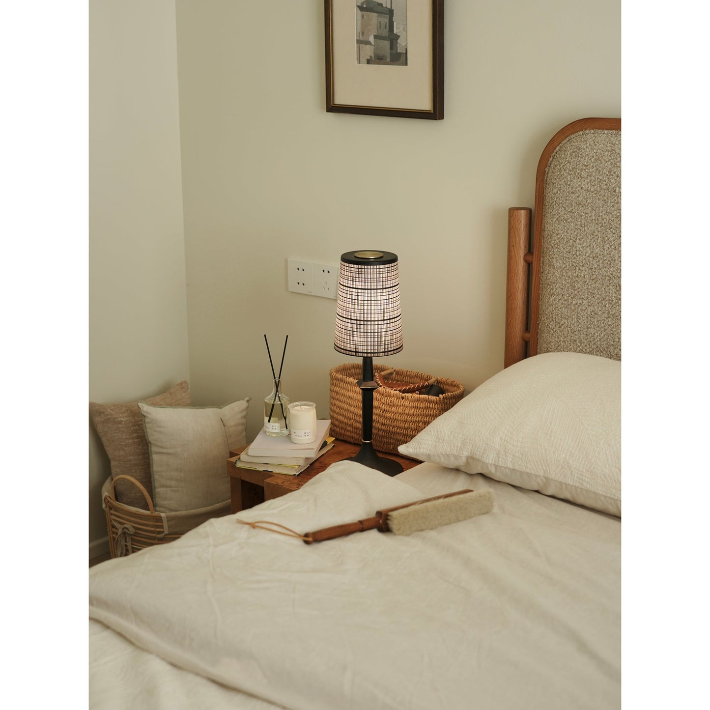 Tilia Black Table Lamp (Built-in Battery)