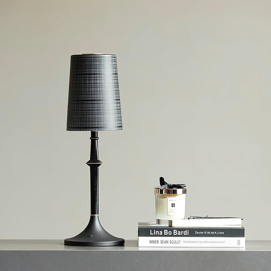 Tilia Black Table Lamp (Built-in Battery)