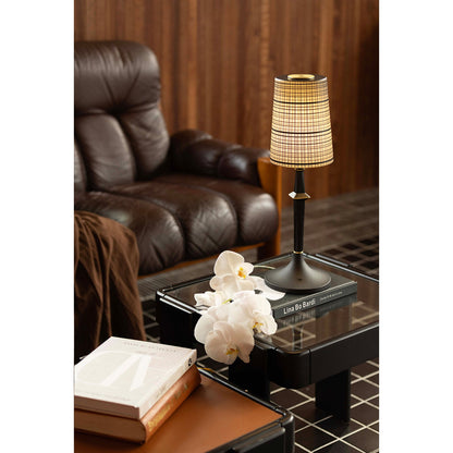 Tilia Black Table Lamp (Built-in Battery)