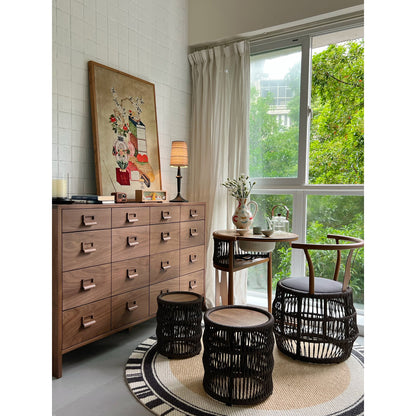 Tilia Black Table Lamp (Built-in Battery)
