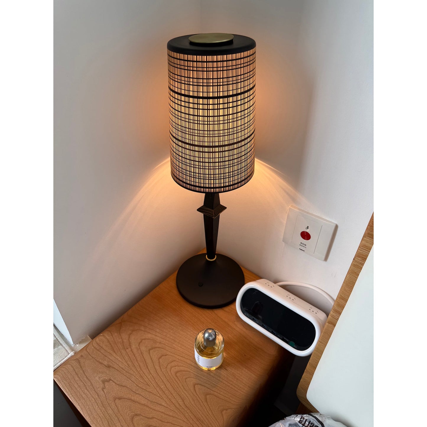 Tilia Black Table Lamp (Built-in Battery)