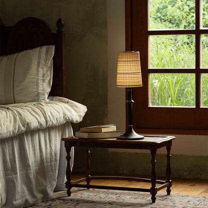 Tilia Black Table Lamp (Built-in Battery)