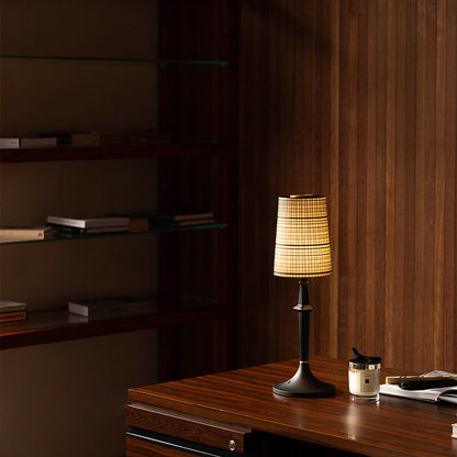 Tilia Black Table Lamp (Built-in Battery)
