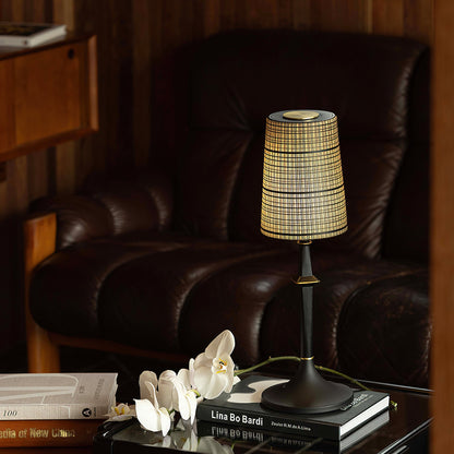 Tilia Black Table Lamp (Built-in Battery)