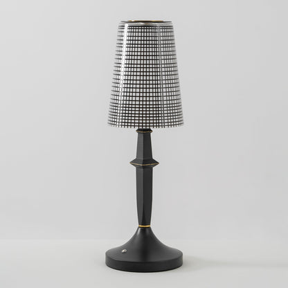 Tilia Black Table Lamp (Built-in Battery)
