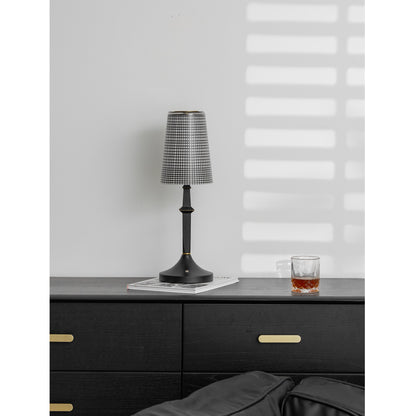 Tilia Black Table Lamp (Built-in Battery)