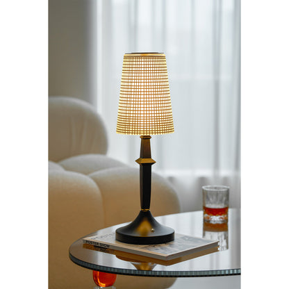 Tilia Black Table Lamp (Built-in Battery)