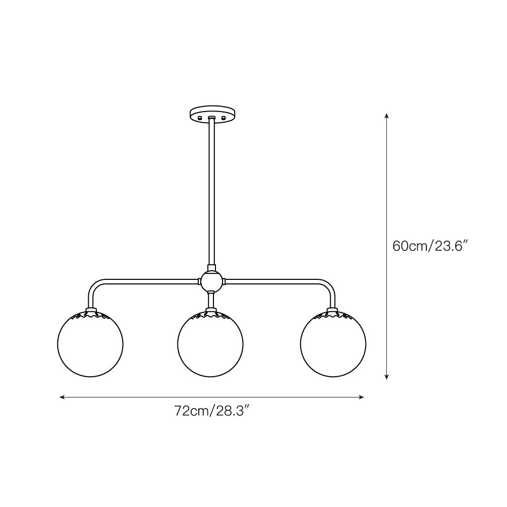 Hematite Globe Pendant Lamp