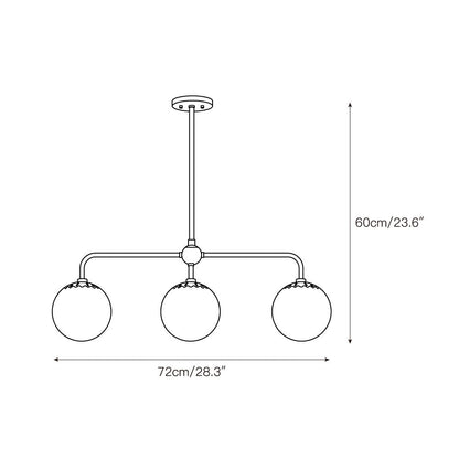 Hematite Globe Pendant Lamp