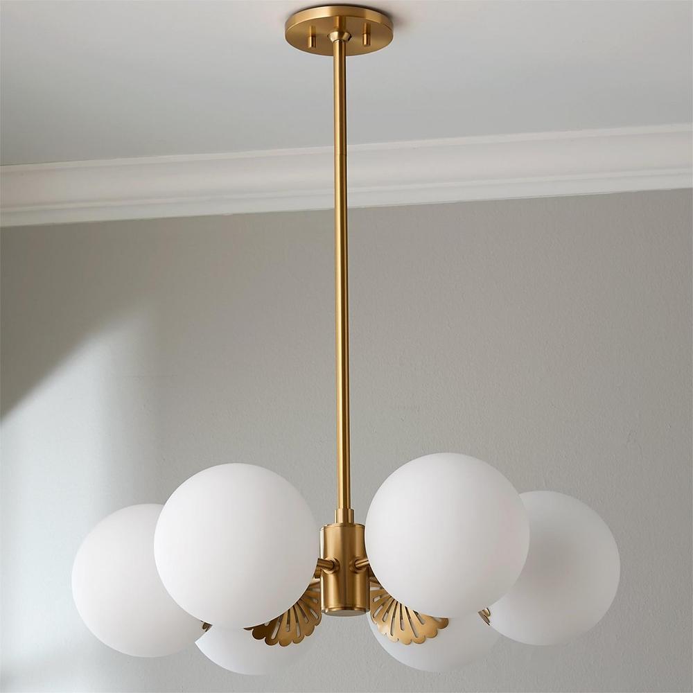 Hematite Globe Chandelier