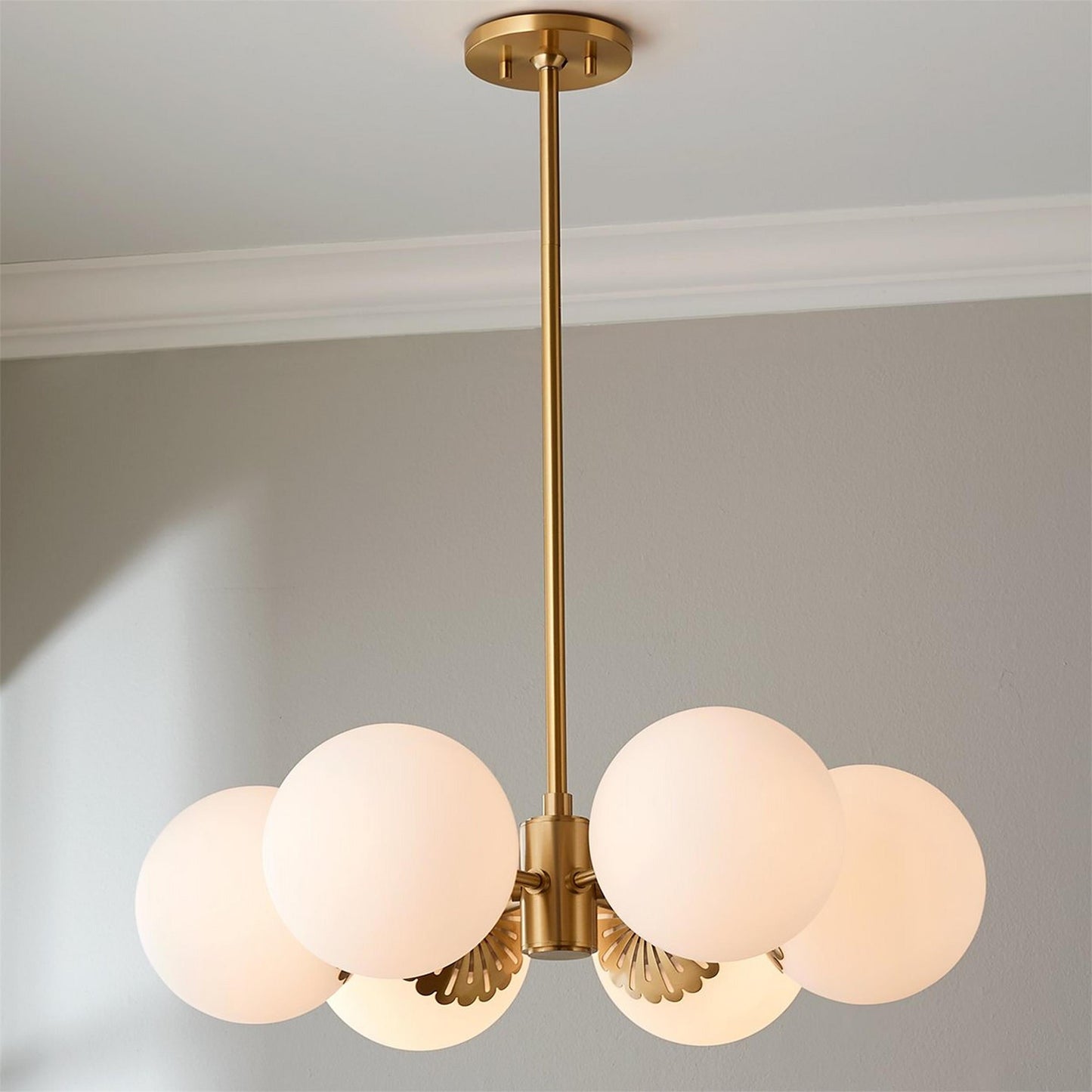 Hematite Globe Chandelier