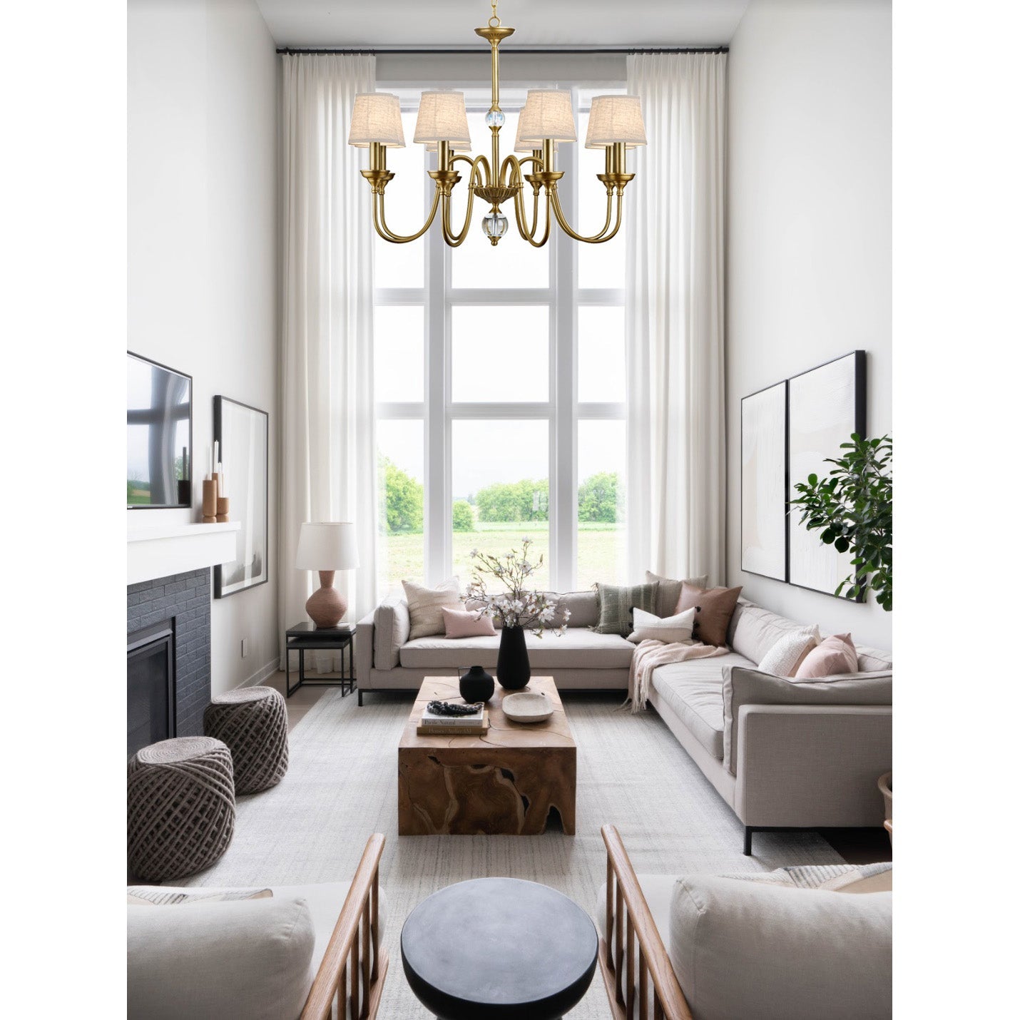 Halia Brass Chandelier