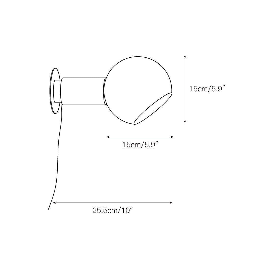 Lucent Sphere Wall Lamp