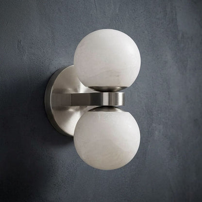 Zela Globe Alabaster Wall Lamp