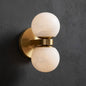 Zela Globe Alabaster Wall Lamp