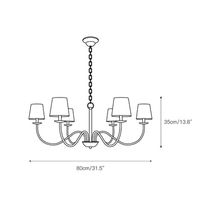 Miris Brass Chandelier